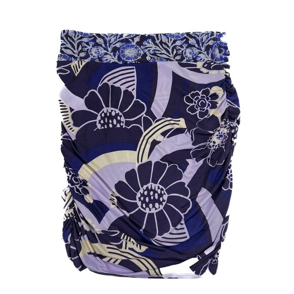 Free People She's Something Else Floral Faux Wrap Tulip Mini Skirt Plum XS - NWT - Picture 2 of 10